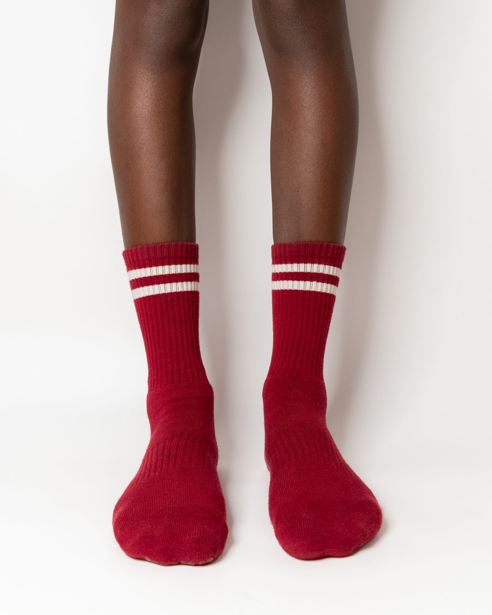 Sporty Stripes - Oxblood Red