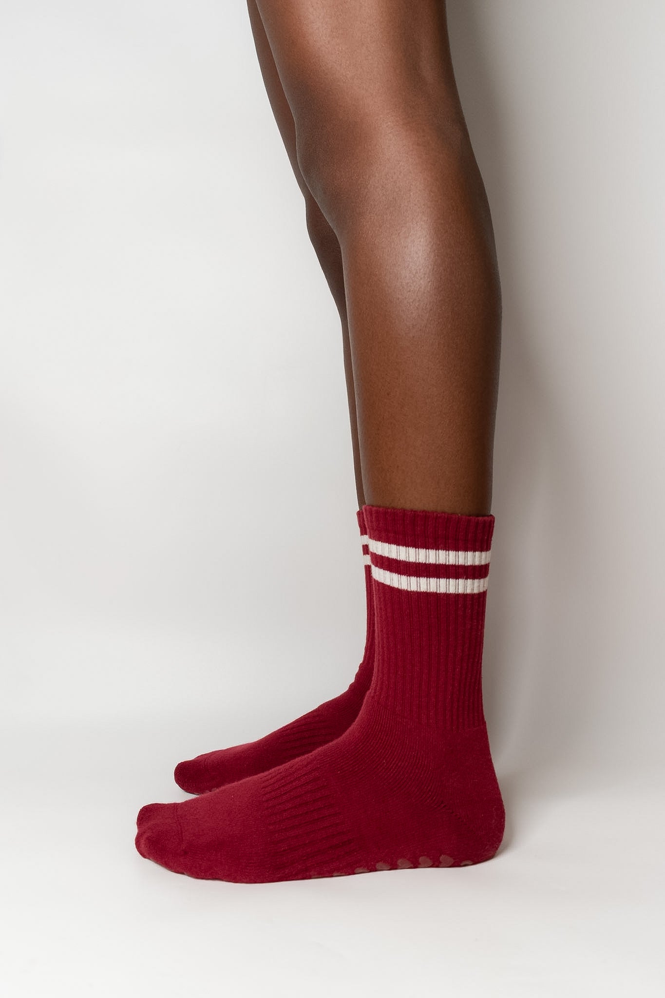 Sporty Stripes - Oxblood Red
