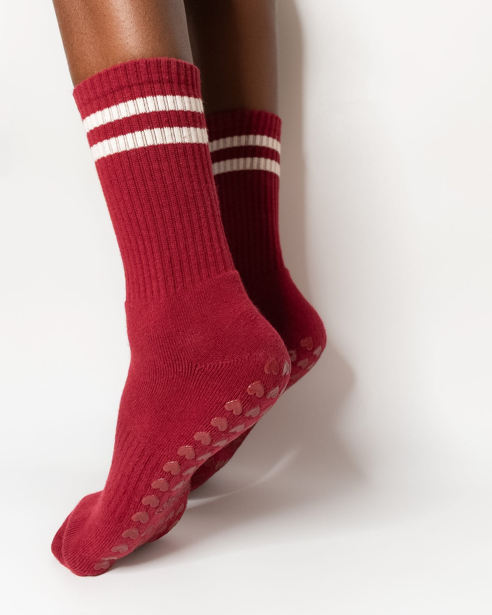 Sporty Stripes - Oxblood Red